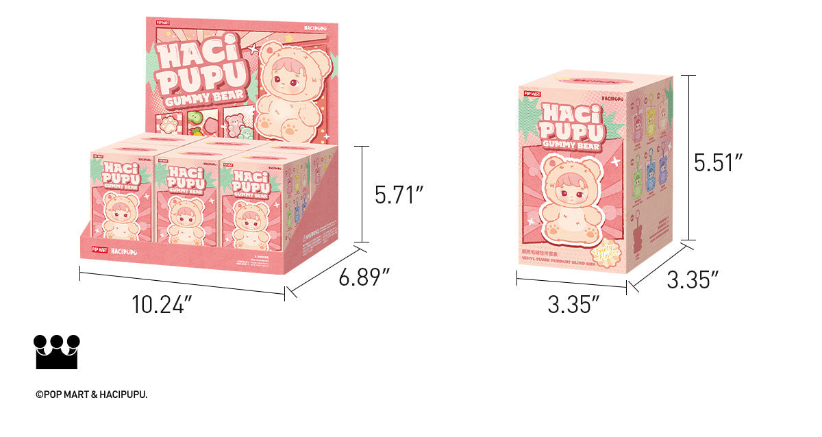Hacipupu Gummy Bear Series - Vinyl Plush Pendant